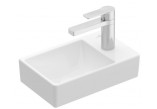 Раковина с тумбой малая Villeroy&Boch, 36x22cm, левая, CeramicPlus, Weiss Alpin