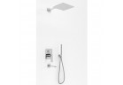 Скрытый душевой гарнитур Kohlman Experience, с верхним душем kwadratową 40cm, 3 выходы wody, хром