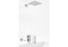 Комплект для ванной Kohlman Excelent, скрытый, квадратная верхний душ 40cm, 3 выходы wody, хром