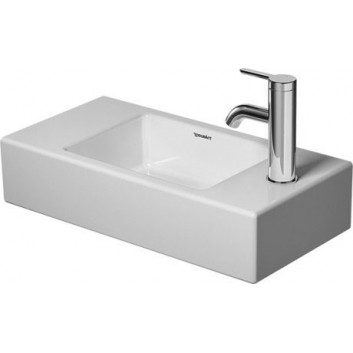 Раковина с тумбой малая Duravit Vero Air, 50x25cm, отверстие под смеситель с правой stronie, без перелива, белая