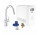 Набор Grohe Blue Professional, jednostka chłodząca со смесителем в форме C, do wody gazowanej, wyciągana i obracana излив, хром 
