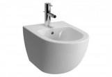 Bidet подвесной Vitra Sento, 54x36,5cm, z переливом, отверстие под смеситель, белый