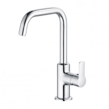 Смеситель для раковины Klufi Pure&Easy, напольный, высота 280mm, sterowanie boczne, набор сливной, хром