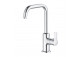 Смеситель для раковины Klufi Pure&Easy, напольный, высота 280mm, sterowanie boczne, набор сливной, хром
