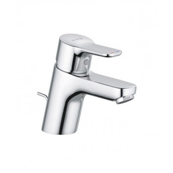 Смеситель для раковины Kludi Pure&Easy, напольный, высота 145mm, набор сливной из пластика, хром