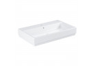 Накладная раковина Grohe Cube Ceramic, 80x49cm, z переливом, отверстие под смеситель, альпийский белый