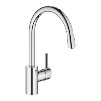 Смеситель для мойки Grohe Concetto, напольный, однорычажный, высота 360mm, выдвижной излив, хром