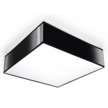 Lampa подвесной Sollux Ligthing Horus 45, квадратная, 45cm, E27 2x60W, чёрная