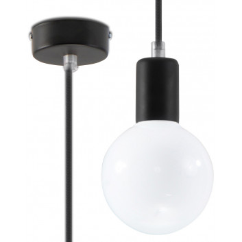 Lampa подвесной Sollux Ligthing Edison, 8cm, E27 1x60W, белая