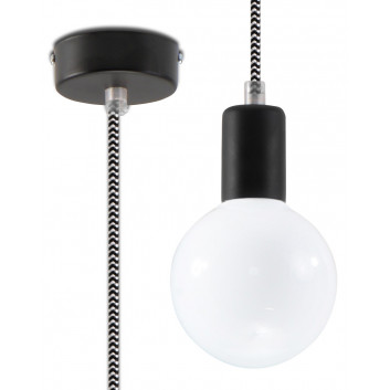 Lampa подвесной Sollux Ligthing Edison, 8cm, E27 1x60W, фиолетовая