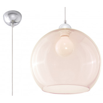 Lampa подвесной Sollux Ligthing Ball, 30cm, E27 1x60W, transparentna