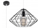 Lampa подвесной Sollux Ligthing Umberto, 33cm, E27 1x60W, чёрный