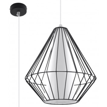 Lampa подвесной Sollux Ligthing Demi, 28cm, E27 1x60W, белый