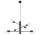Żyrandol Sollux Ligthing Duomo 6, 60cm, E27 6x60W, чёрный