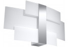 Бра Sollux Ligthing Celia, 42cm, E27, 2x60W, хром/белый