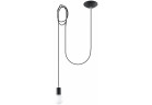 Lampa подвесной Sollux Ligthing Edison 1, E27 1x60W, чёрный