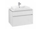 Шкафчик для раковины Villeroy & Boch Legato, 80x50cm, 2 szuflady, белый глянец