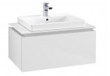 Шкафчик для раковины Villeroy & Boch Legato, 80x55cm, 2 szuflady, белый глянец