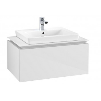 Шкафчик для раковины Villeroy & Boch Legato, 80x55cm, 2 szuflady, белый глянец