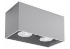 Plafon Sollux Ligthing Quad Maxi, 20cm, GU10 2x6W LED, серый