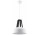 Lampa подвесной Sollux Ligthing Casco, 30cm, E27 1x60W, белый/чёрные дерево
