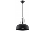 Lampa подвесной Sollux Ligthing Casco, 30cm, E27 1x60W, белый/чёрные дерево