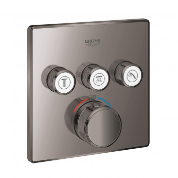 Смеситель термостатическая Grohe Grohtherm SmartControl, 3-приёмники wody, brushed warm sunset