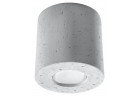 Plafon Sollux Ligthing Orbis, 10cm, beton, круглый, 1xGU10 LED 6W, серый