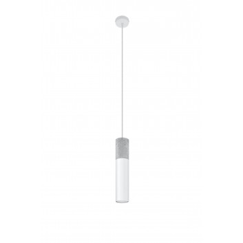 Lampa подвесной Sollux Ligthing Pablo, 8cm, GU10 1x40W, белый/naturalne дерево