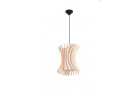 Lampa подвесной Sollux Ligthing Oriana, 30cm, E27 1x60W, чёрный/naturalne дерево