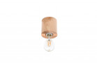 Plafon Sollux Ligthing Salgado, 10cm, круглый, E27 1x60W, naturalne дерево