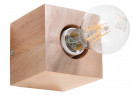 Бра Sollux Ligthing Abel, 10cm, квадратный, E27 1x60W, naturalne дерево