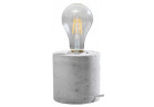 Lampa biurkowa Sollux Ligthing Salgado, 10cm, круглая, beton, E27 1x60W, серый