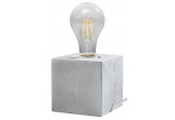 Lampa biurkowa Sollux Ligthing Abel, 10cm, квадратная, beton, E27 1x60W, серый