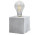 Lampa biurkowa Sollux Ligthing Abel, 10cm, квадратная, beton, E27 1x60W, серый
