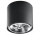 Plafon Sollux Ligthing Tiube, 12cm, круглый, GU10 1x40W, чёрный