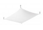 Plafon Sollux Ligthing Luna 1, 80x105cm, G13 2x18 W, белый/хром