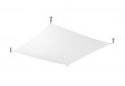 Plafon Sollux Ligthing Luna 2, 105x105cm, G13 4x18 W, белый/хром