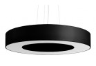 Żyrandol Sollux Ligthing Saturno 50 Slim, круглый, 50x50cm, E27 5x60W, чёрный/белый