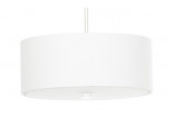 Żyrandol Sollux Ligthing Saturno 90 Slim, круглый, 90x90cm, E27 8x60W, чёрный/белый