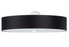 Plafon Sollux Ligthing Skala 70, круглый, 70x70cm, E27 6x60W, чёрный/белый