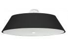 Plafon Sollux Ligthing Vega 70, круглый, 70x70cm, E27 5x60W, чёрный/белый