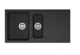 Zlewozmywak Franke Orion OID 651 z Tectonite для панелей, półtorakomorowy, onyx, komora с левой стороны