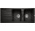 Zlewozmywak Blanco Sona 8 S, 116x50cm, z ociekaczem, wpuszczany w blat, чёрный