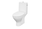 Kompakt WC 674 Cersanit Moduo CleanOn, bezkołnierzowa раковина, 64,5x35,6cm, сидение slim wrap с микролифтом, перелив горизонтальный, doprowadzenie wody od boku, белый