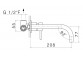 Смеситель для биде Vema Tiber Steel, напольный, высота 151mm, излив 110mm, клапан automatyczny, нержавеющая сталь inox