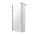Душевая кабина walk-in Omnires Marina, 90x30cm, с боковой стенкой, стекло прозрачные, profil чёрный мат.
