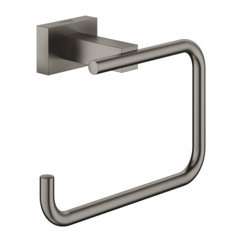 Бумагодержатель Grohe Cube, настенный, без крышки, brushed hard graphite