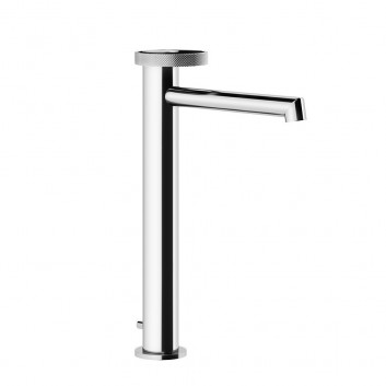 Смеситель для раковины Gessi Anello, напольный, высота 318mm, излив 128mm, клапан automatyczny, хром