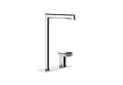 Смеситель для раковины Gessi Anello, напольный, z dźwignią z boku, высота 253mm, излив 160mm, без пробки, хром